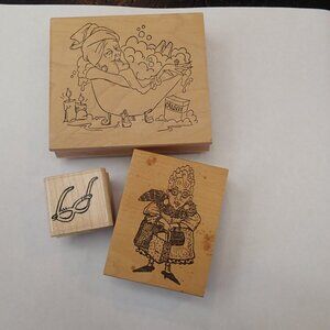 "Old Lady" Stampers set of 3